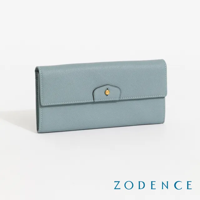【ZODENCE 佐登司】CUFF進口真皮袖釦設計單層長夾(多色)
