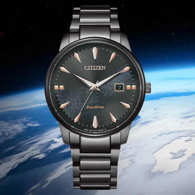 【CITIZEN 星辰】限定款 光動能 對錶 男錶 腕錶 手錶 石英錶 雙11 送禮 推薦 禮物39mm BM7595-89E