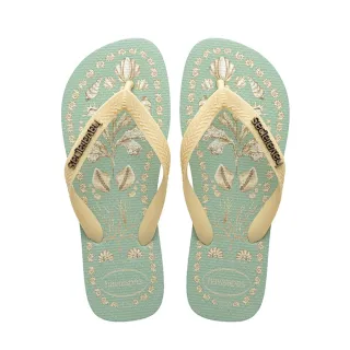 【havaianas 哈瓦仕】拖鞋 女鞋 夾腳拖 地中海風情 Top Tropicalia Vibes 黃綠 4149722-9338W(哈瓦士)