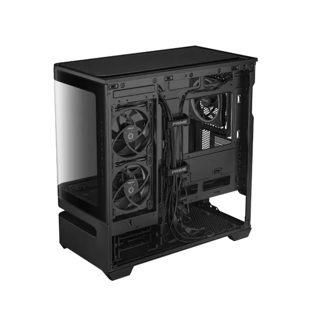 【ASUS 華碩】Prime AP202 ARGB 曲面全景玻璃電腦機殼 黑色(PRIME-AP202-ARGB-BLACK-TG)