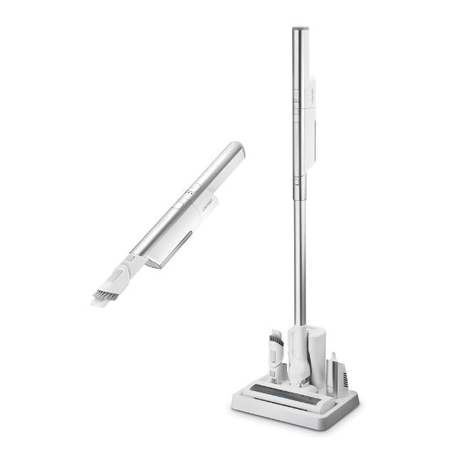 CHIMEI奇美 VC-HLFWL1 CHIMEI奇美 VC-HLFWL1 無線直立式吸塵器,採用白色系設計,輕巧僅650g(主機),尺寸寬245 x 深166 x 高990 mm,適合居家清潔。無線操作方便,配備可洗式集塵筒,產地中國,電壓110V,保固1年,全配原廠保證書及BSMI R31904認證,輕鬆吸除灰塵,提升生活品質。