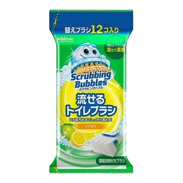 【SC Johnson】日本進口 莊臣水溶性馬桶清潔刷補充包12入(多款任選/不含刷柄和刷架)
