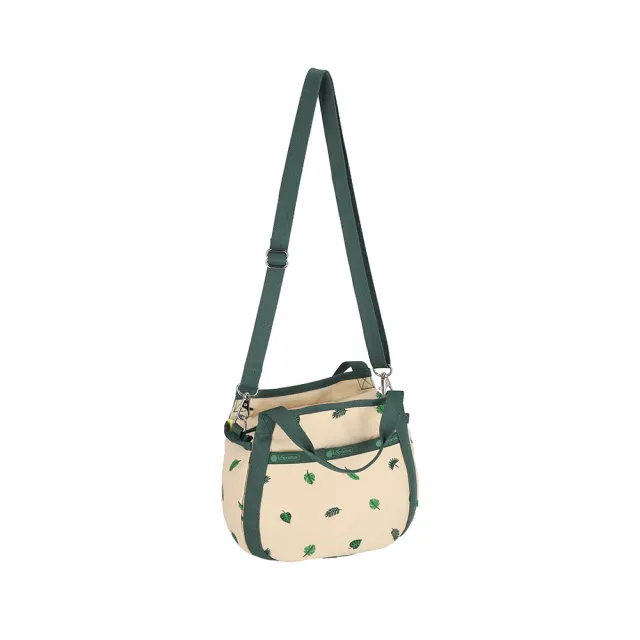 【Lesportsac】斜背手提水桶包 兩用包 側背包 送禮 禮物 推薦 女包(綠葉慢旅)