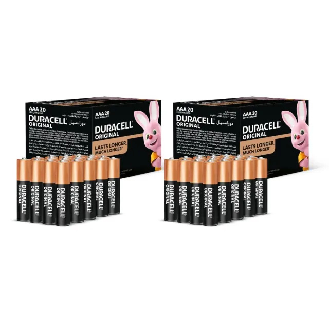【DURACELL】金頂 經典鹼性-4號AAA 20入+4號AAA 20入(40入)