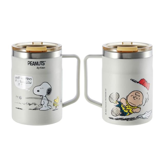 【BLACK HAMMER】SNOOPY運動系列不鏽鋼隔熱馬克杯-足球款