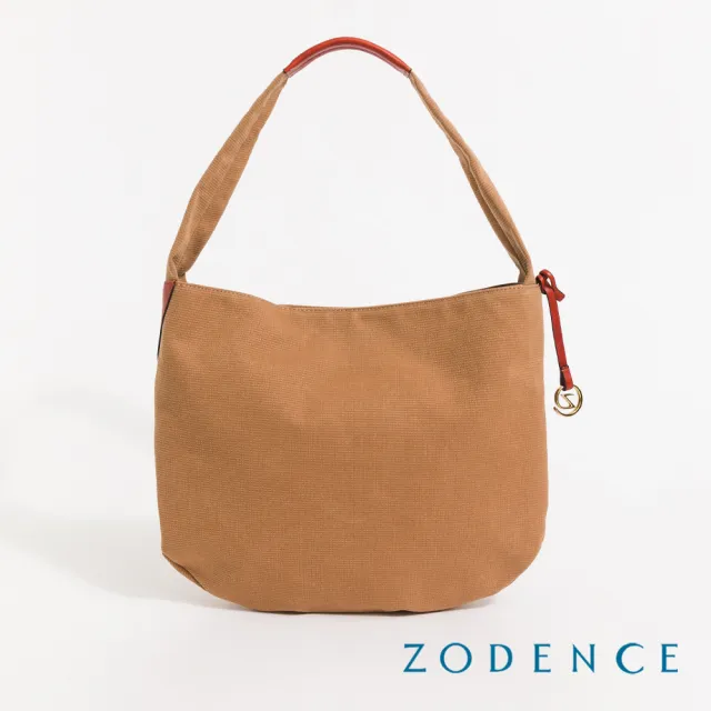 【ZODENCE 佐登司】SAFARI恆彩帆布率性肩背流浪包(駝)