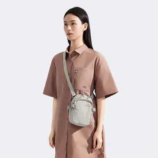 【The North Face 官方旗艦】北面男女款石灰色休閒單肩包｜8C6F7J4(斜背包)