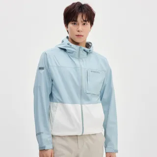 【Discovery Expedition】Windstopper 男版拉鍊外套 機能外套 防潑水 防風(DMWJ71053-SBL)