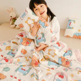 【Annette】純棉 涼感冰絲兒童涼被 安撫珍珠面 冰荳荳 午睡涼被(多款任選)