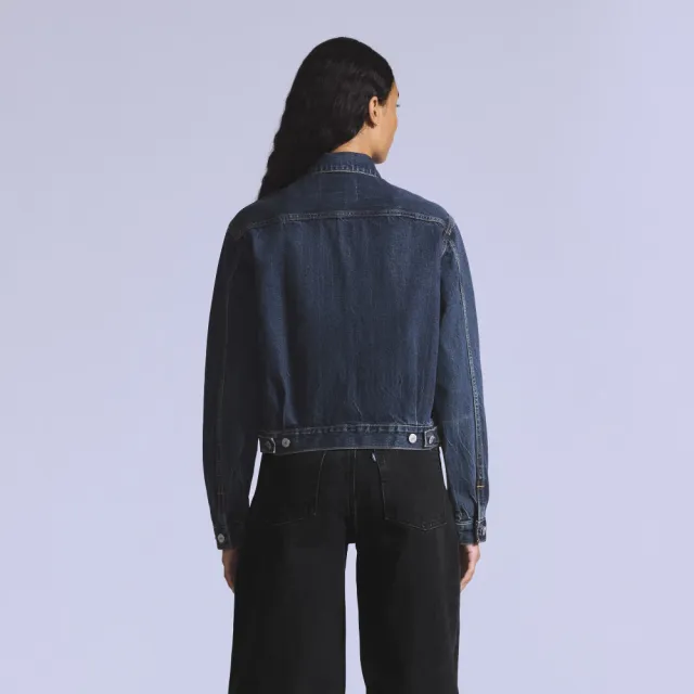 【LEVIS】BLUETAB™女款 日本製TYPE II二代丹寧牛仔外套 女生上衣 熱賣單品 A5884-0004