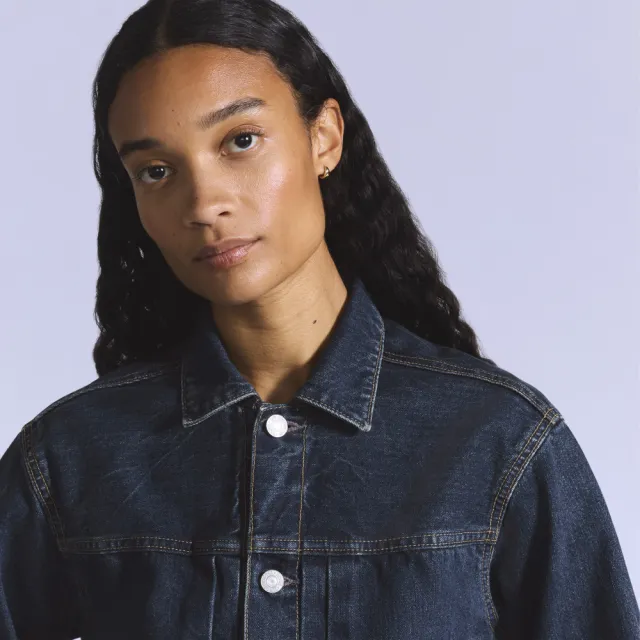 【LEVIS】BLUETAB™女款 日本製TYPE II二代丹寧牛仔外套 女生上衣 熱賣單品 A5884-0004