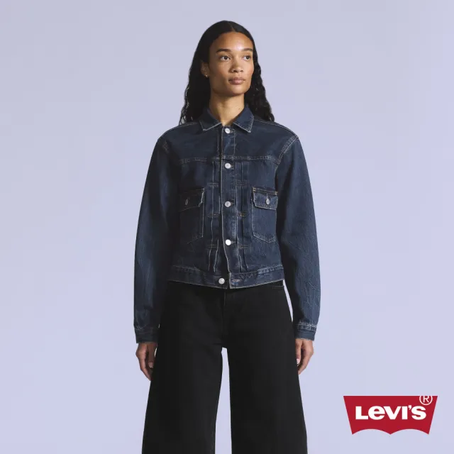 【LEVIS】BLUETAB™女款 日本製TYPE II二代丹寧牛仔外套 女生上衣 熱賣單品 A5884-0004