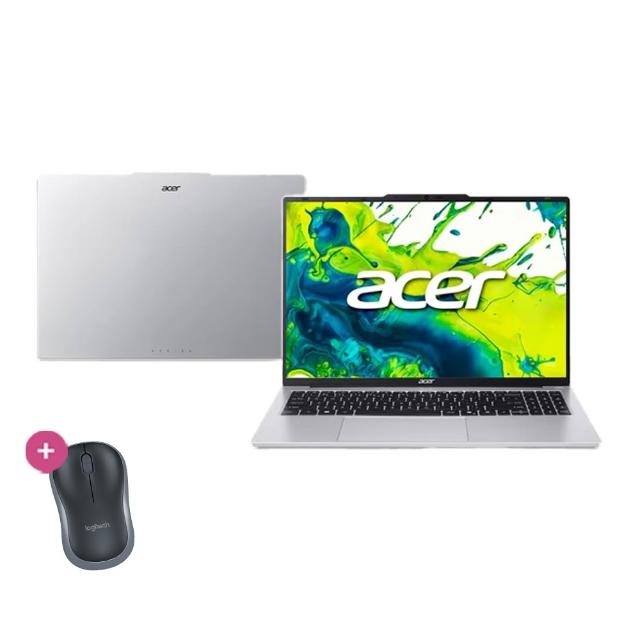 【Acer 宏碁】無線滑鼠組★16吋R5文書效能筆電(Aspire Lite/AL16-61P-R2P6/R5-8645HS/16G/512G/W11)