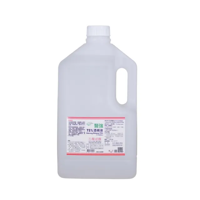 【醫強】75%酒精液 2桶組(4000ml/桶 防疫清潔)