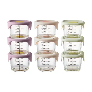 【LocknLock 樂扣樂扣】官方直營 寶寶副食品耐熱玻璃調理盒230ml 6入組(2款任選/離乳食保存容器)