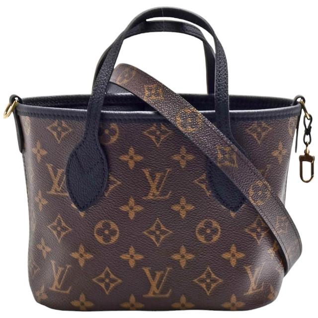 LV LOUIS VUITTON路易威登 M12099 Neverfull Bandoulière Inside Out BB 帆布牛皮雙面手提/斜背包