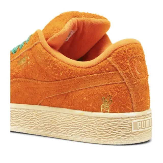 【PUMA】休閒鞋 x Carrots Suede XL 男鞋 女鞋 橘 綠 聯名 麂皮 麵包鞋 398800-01