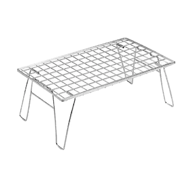 【Campingmoon 柯曼】不銹鋼輕網單桌  T-235A(悠遊戶外)