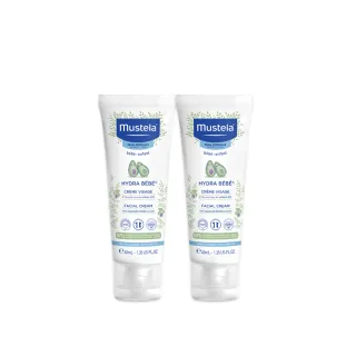【Mustela 慕之恬廊】慕之幼 潤面乳霜 40mlX2入(寶寶/新生兒/幼兒/兒童 臉部乳液)