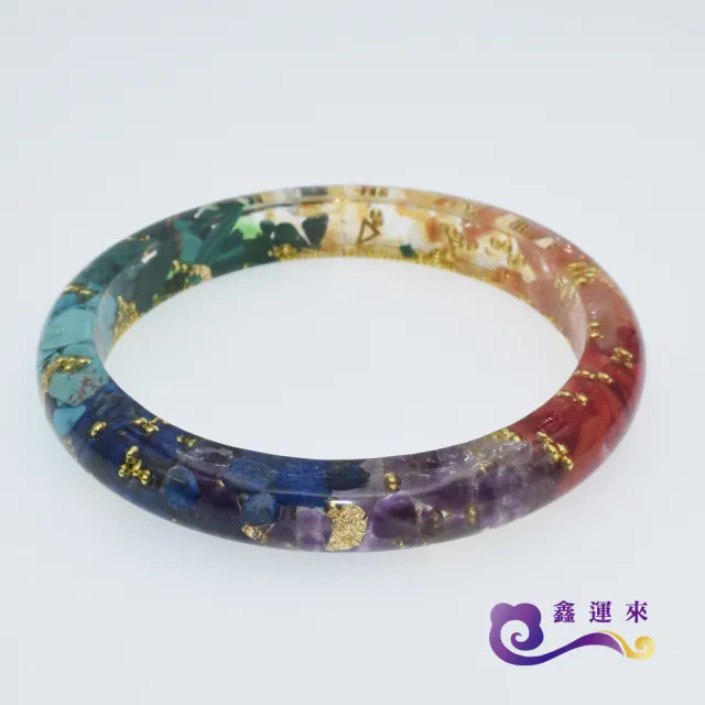 【鑫運來】◎奧剛能量七脈輪細版手鐲