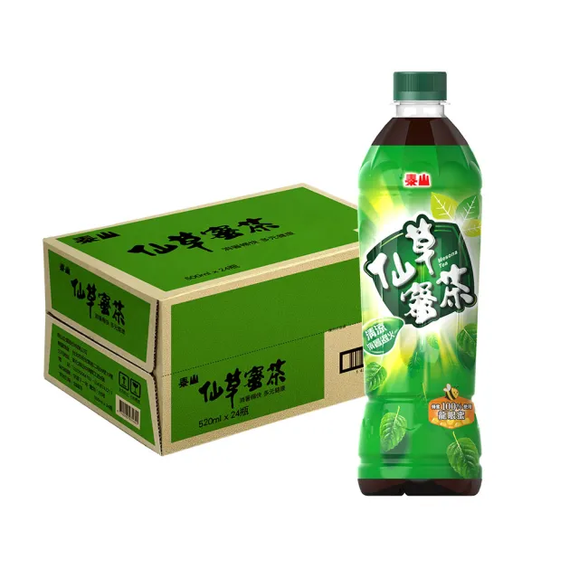 即期品【泰山】仙草蜜茶520mlx24入/箱(官方直營)