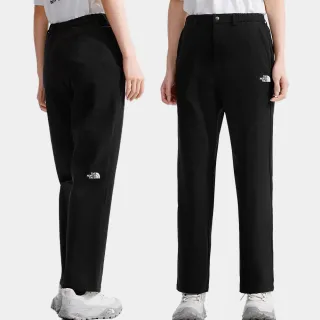 【The North Face 官方旗艦】北面女款黑色吸濕排汗休閒長褲｜8EYQJK3