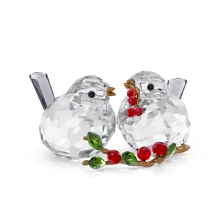 【SWAROVSKI 施華洛世奇】Idyllia 小鳥情侶與莓果(情人節禮物)