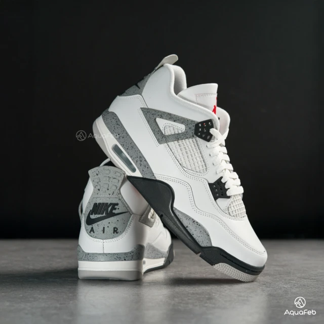 【NIKE 耐吉】Air Jordan 4 Retro 男鞋 白水泥色 復刻 AJ4 運動 喬丹 緩震 籃球鞋 FV5029-100