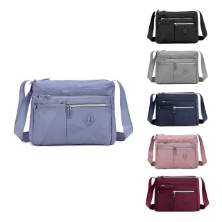 【吉豐洋行】簡約輕量牛津布防潑水單肩包/斜背包/輕旅行包(防水包 特殊防刮耐磨布料)