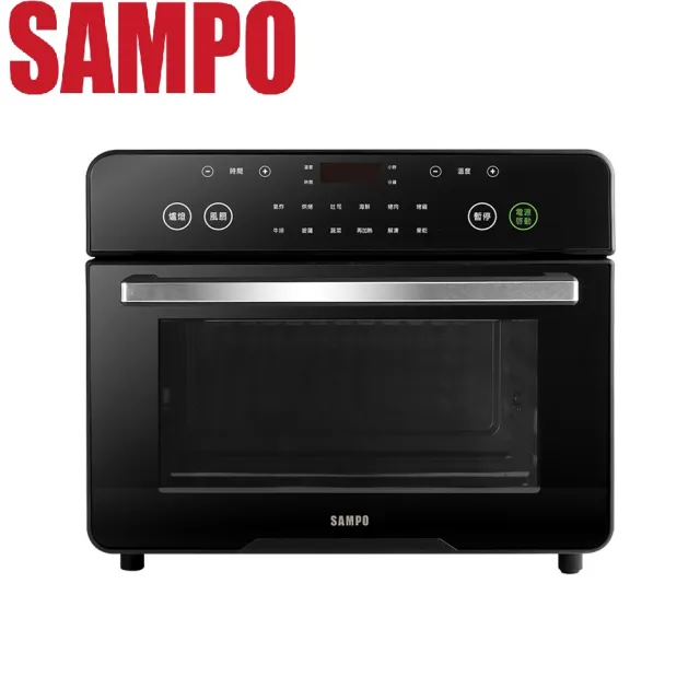 【SAMPO 聲寶】22L 不鏽鋼碳素雙發熱氣炸電烤箱-(KZ-KA22B)