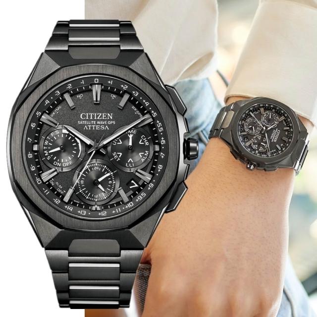 【CITIZEN 星辰】GENTS 韋禮安廣告款 限量  GPS 衛星對時 光動能手錶44mm(CC4105-69E)