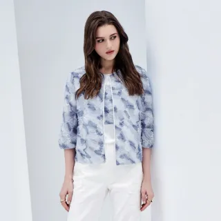 【KERAIA 克萊亞】浮生若畫設計感短外套