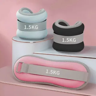 【灰熊厲害】1.5KG二入組 潮時尚健身負重沙袋 負重沙包(綁手綁腿沙袋 運動沙包 復健沙包)