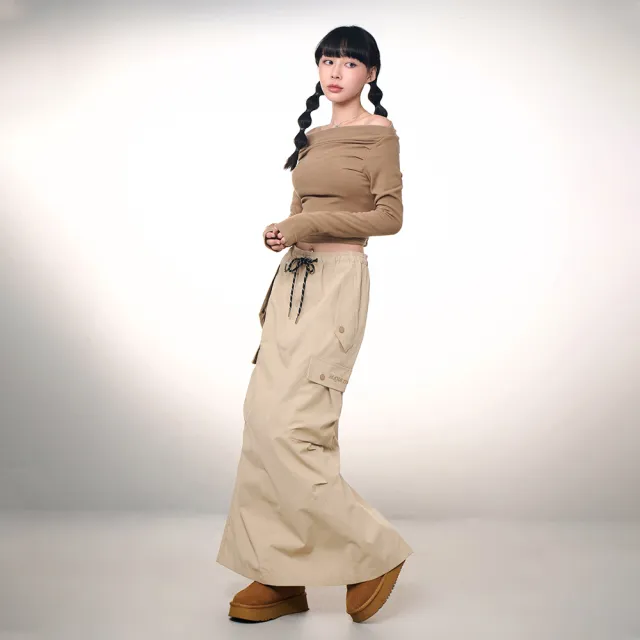 【MAJOR MADE】多口袋修身防潑水長裙(多口袋/防潑水/長裙)