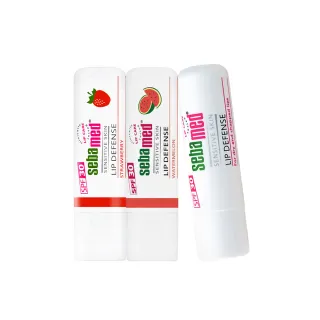 【SEBAMED 施巴】護唇膏SPF30-西瓜+草莓+潤澤 三入組(總代理)