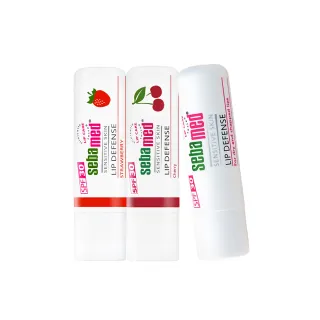 【SEBAMED 施巴】護唇膏SPF30-櫻桃+草莓+潤澤 三入組(總代理)