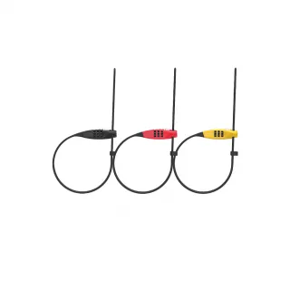 【ABUS】Combiflex™ TravelGuard 輕量攜行密碼線鎖 黑色/紅色/黃色(B1AB-L02-XX001N)