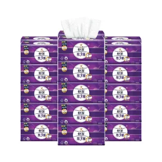【Kleenex 舒潔】厚三層抽取衛生紙-竹炭萃取 94抽X30包/箱