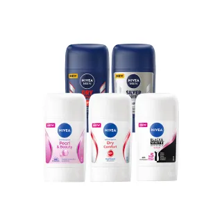 【NIVEA 妮維雅】止汗爽身乳膏Pro升級版50mlx3入(男乾適活力/銀炫魅力/珍珠煥彩/乾適活力)