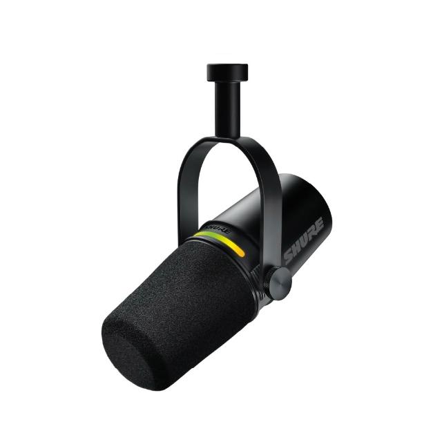 【SHURE】MV7+ Podcast USB/XLR雙輸出動圈麥克風-黑(鍵寧公司貨) + Minoya桌上型瞬熱式智能開飲機