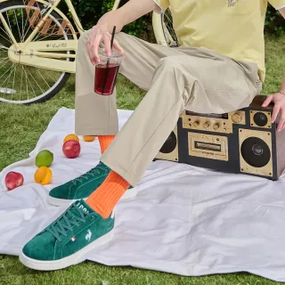 【LE COQ SPORTIF 公雞】抗UV/防潑水平織休閒長褲 男款-2色-LWV81373