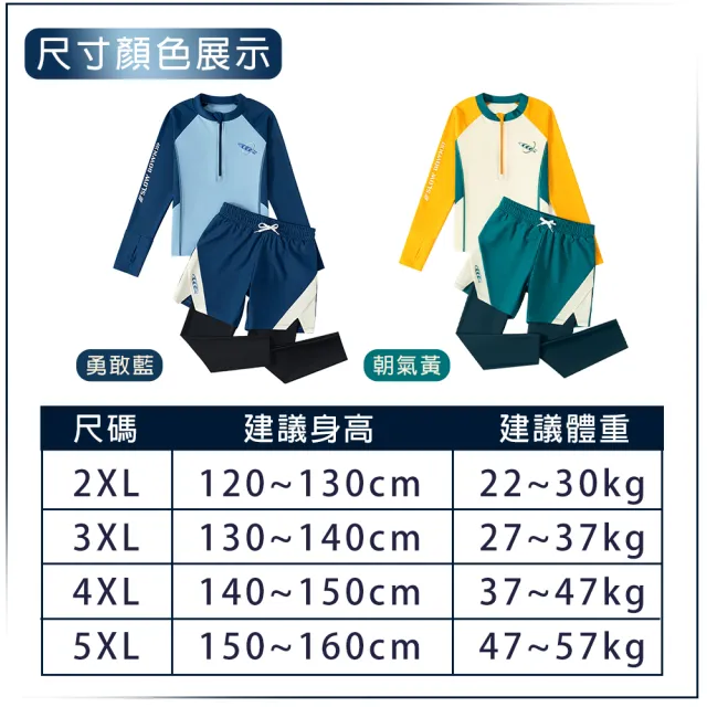 【SWIMFLOW】衝浪男孩 男孩 長袖泳衣(泳衣 兒童 泳裝 兩件式泳衣 連身泳裝 抗紫外線 男女童泳衣)