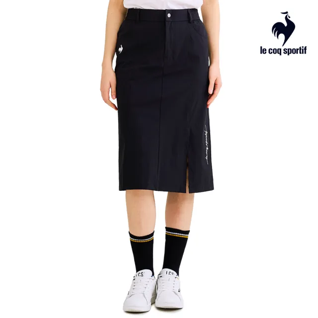 【LE COQ SPORTIF 公雞】抗UV/防潑水平織休閒長裙 女款-2色-LWV82352