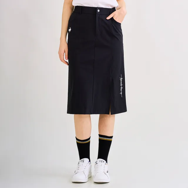 【LE COQ SPORTIF 公雞】抗UV/防潑水平織休閒長裙 女款-2色-LWV82352