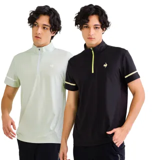 【LE COQ SPORTIF 公雞】吸濕排汗短袖立領衫 男款-3色-LWV21643