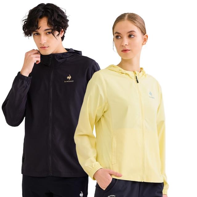【LE COQ SPORTIF 公雞】抗UV/防潑水防風外套 男女-4色-LWV61663_LWV62663
