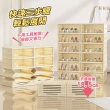 【Ashley House】喬登免安裝磁吸式折疊鞋盒可12雙最大46碼(透明門板 磁吸式 鞋架 鞋櫃 收納盒 收納櫃)