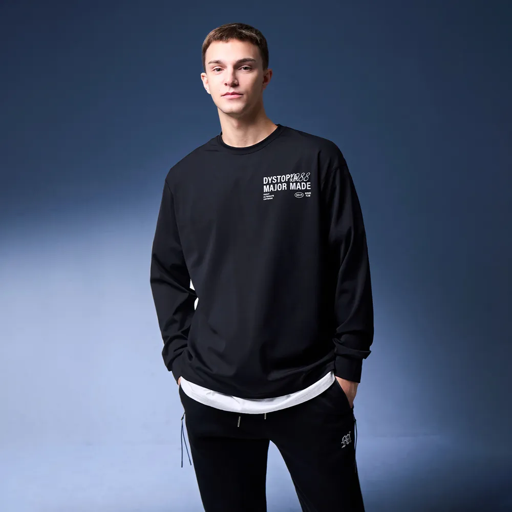 【MAJOR MADE】疊層草寫字彈力機能長T(草寫/高彈力/機能長T)