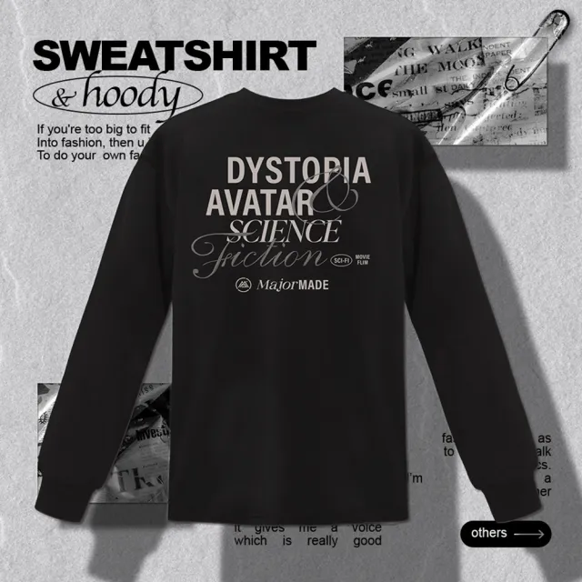 【MAJOR MADE】疊層草寫字彈力機能長T(草寫/高彈力/機能長T)