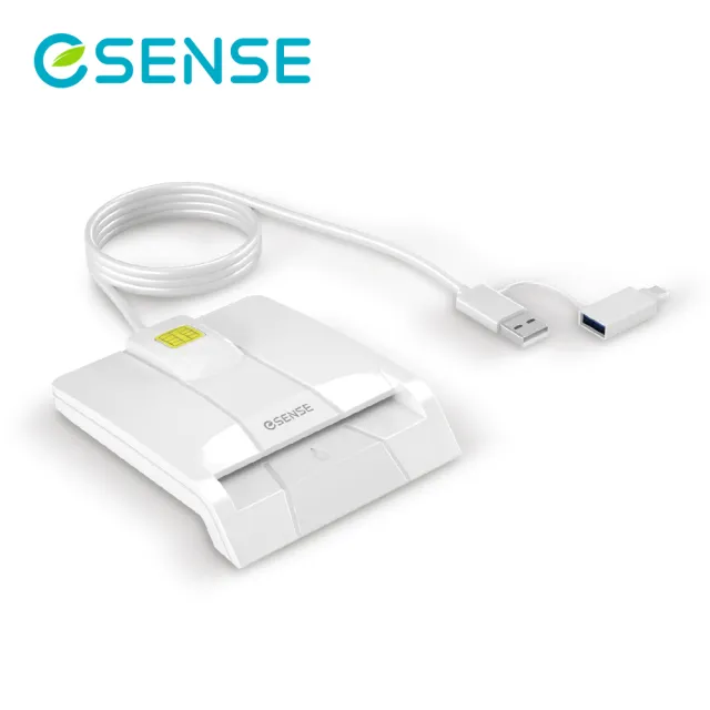 【ESENSE 逸盛】Type-C雙用ATM智慧晶片讀卡機